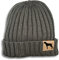 siviwonder Mütze Deutsch Drahthaar Gassi Beanie Strickmütze Witzig Spruch Warm Herren Damen Herbst Hund Jagd Farbe Dark Grey