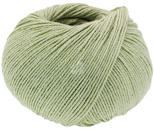 LANA GROSSA Elastico | Baumwoll-Klassiker mit leichtem Stretchanteil | Handstrickgarn aus 96% Baumwolle & 4% Polyester (Elite)| 50g Wolle zum Stricken & Häkeln | 160m Garn FB 183