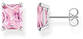 THOMAS SABO Ear studs pink stone silver 925 Sterling Silver
