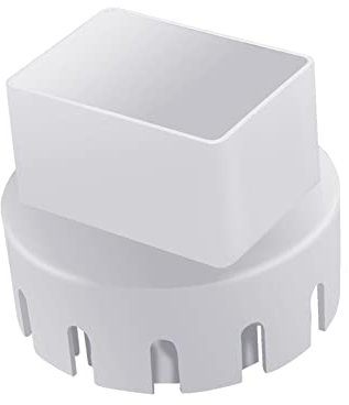Dachrinne-zu-Abflussrohr-Adapter, Regenrinnen-Fallrohr-Adapter, Adapter Für Abflussrohre Im Landschaftsbau, Runder Auf Quadratischer Dachrinnen-Ablaufadapter Für Abflussrohre Oder Landschaftsrohre