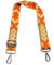 Schultergurt für Taschen Verstellbarer, Taschengurte zum Wechseln Khaki-Orange 3.8cm Schulterriemen Breit mit Silber Karabiner, Umhängegurt für Taschen für Damen Taschen Handtaschen DIY, 10