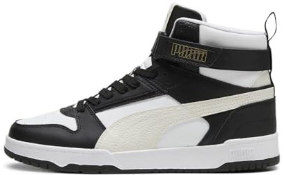 PUMA Unisex RBD Game Sneaker, White Black-Vapor Gray, 40.5 EU