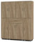 URBNLIVING 8 Door 12 Shelf Bookshelf & 1 Drawer Storage Cabinet Bookcase Cupboard Display (Oak)