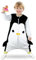 mama stadt Baby Schlafsack mit Füßen 1.5 Tog, Ärmelloser Unisex Kinderschlafsack Schlafstrampler Flanell 4 Jahreszeiten Schlafanzug Schwarzer Pinguin/1-2 Jahre