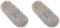 Addis Microfibre Flat Mop Replacement Refill Head Blue, Grey, 15.5 x 27.5 x 3 cm (Pack of 2)