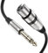 MOSWAG XLR Female to 1/4 TRS Cable, 6.6FT/2M Microphone Cable, 3 Pin Balanced Shielded for Speaker Wire, DJ Equipment, Audio Sound Consoles, Recording Studio