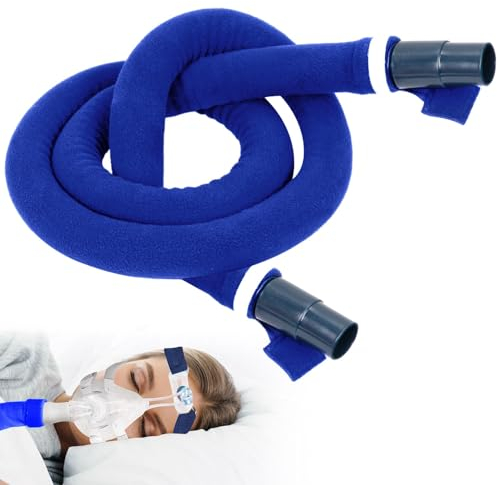 CPAP Schlauchabdeckung Universeller CPAP Schlauchhülle weicher Vliesschlauch Isolator mit Reißverschluss Schutzabdeckung für Atemgeräte 1,8 m