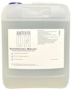 Destilliertes Wasser 5 Liter Sterilwasser chemisch reines Wasser 1x5 Liter