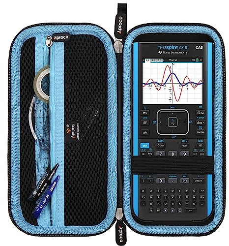 Aproca Hartschalen-Schutzhülle für Texas Instruments TI-Nspire CX II CAS Farbgrafikrechner, Blau
