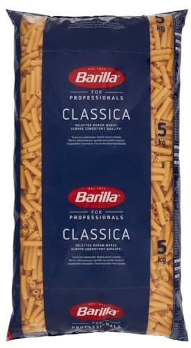 Italian Gourmet Pasta Sedani Rigati Ristorante Nr. 94 Profi Nudeln 1 x 5kg | Hartweizengrieß, gerillte Form für Saucen; formato professionale per catering, Gesamtnettogewicht 5 kg + Kostenlos Polpa 400g