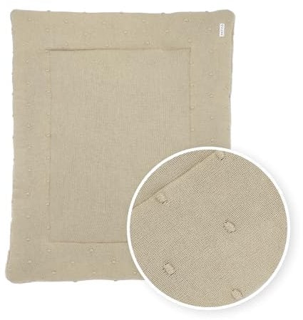 Meyco Baby Laufgittereinlage gestrickt fleece - Sand - 77x97cm - Oeko-Tex Standard 100