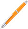 Jinhao 10 Press Fountain Pen with Box, Orange Retractable Fine Nib with Converter Set (Silver Clip)
