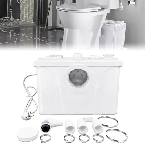 LARS360 Hebeanlage Fäkalienpumpe 700W, 180 L/min Haushaltspumpe mit integriertem Rückschlagventil, Fäkalienhebeanlage für Küche und WC