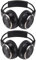 Nettoppo 2 X Double Infrarouge StÉRÉO Casque sans Fil Casque IR Voiture Lecteur DVD Appui-TÊTe Noir