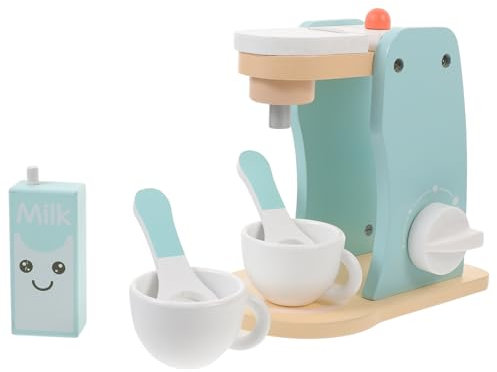 KICHOUSE 1 Set Wooden Coffee Maker Set Educational Pretend Play Kitchen Accessory for Imaginative Play Espresso Machine for Developing Creativity and Cognitive Skills