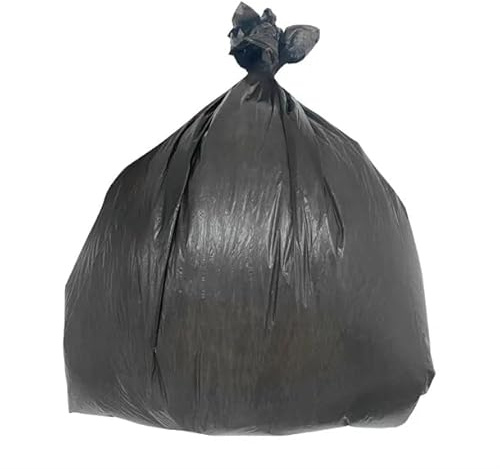 Jantex Light Duty Bin Bags 40Ltr Pack of 200, Black, 40 Ltr | Fits standard office or washroom bins to streamline waste disposal, providing a bulk supply for busy commercial venues.