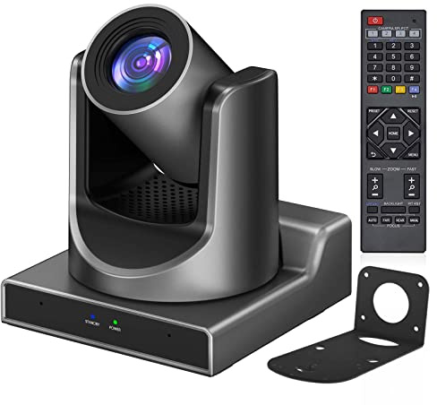 ADKIDO PTZ Camera,NDI PTZ Camera with 20X Optical Zoom AI Tracking,HDMI,POE,IP Live Streaming, Simultaneous 3G-SDI and USB Video Output, for Church, Conferences, Teaching,vMix OBS etc