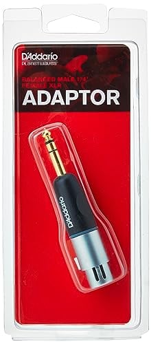Planet Waves PW-P047AA 0.25 inch Male Balanced to XLR Female Adapter