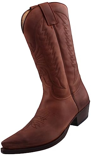 Sendra Stivali da cowboy da uomo, marrone, 45 EU