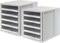 2er Bundle HAN 1401-11 Schubladenbox SCHRANK-SET; Innovatives; attraktives Design mit 5 offenen Schubladen; lichtgrau