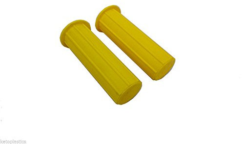 WHEELBARROW HANDLE GRIPS (YELLOW) 25MM INSIDE DIAMETER SOFT GRIP