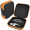EAZY CASE Universal Tasche für In-Ear Kopfhörer mit Netzfach - Hardcase Aufbewahrungsbox, Schutztasche mit umlaufenden Reißverschluss, extra klein, eckig, Orange