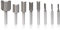 Gasea 8pcs 1/4 Shank Straight Dado Router Bit Set Milling Cutters Bits for Woodworking Cutting Tool