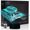 Comiwe Panzer 3D Illusion Nachtlicht Spielzeug,Dekoration LED Nachttischlampe 16 Farben Ändern mit Fernbedienung,Weihnachten Deko Lampe Geburtstagsgeschenk Für Mädchen Jungen Kinder und Freunde