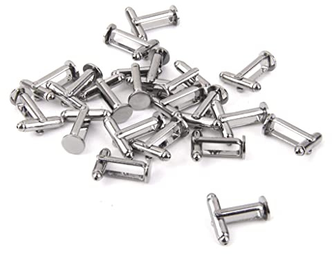 Hellery 20pcs Blank Manschettenknöpfe Base Pad Cufflinks Einstellungen Basteln #1