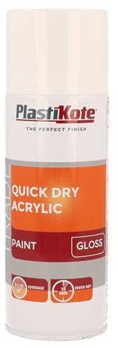PlastiKote 071011 Trade Quick Drying RAL 9016 Gloss 400 ml
