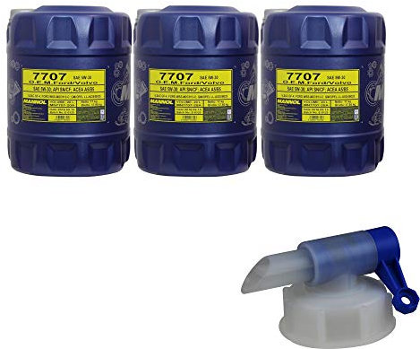 60L MANNOL 7707 5W-30 API SN/CF Öl Motoröl MN7707-20 inkl. Auslaufhahn