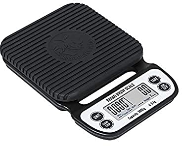 Rhino Digital Coffee Scale with Stopwatch - Precise Espresso & Coffee Brewing Scale | 0.1g Accuracy | 3kg Capacity