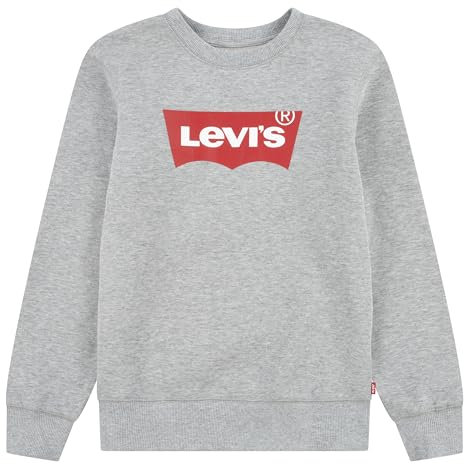 Levi's Lvb Batwing Crewneck, Felpa Bambini e ragazzi, Grigio (Grey Heather), 6 anni