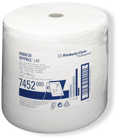 WYPALL® L40 Wischtücher Großrolle Zellstoff-Latex Gemisch weiß 32 x 34 cm, 1 Rolle(n)