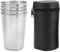 MAGT Kaffeetasse Edelstahl, 4 Stück Camping Tasse Tragbare Kaffeebecher Teetasse Leichter Becher für Outdoor Camping Reise (L)