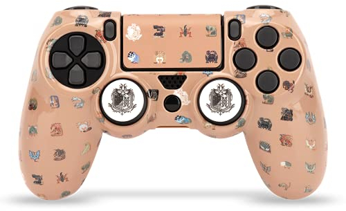 FR-TEC Monster Hunter Coque + Grips pour Manette Icons pour Playstation 4