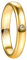 GALANI Gold Wolfram Ring für Männer Frauen Hochzeit Verlobungsband 4mm mit Zirkonia und poliertem Finish Schmuck für den täglichen Gebrauch Größe 65(20.7)
