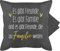 Kissenbezug - Statement Kissen mit Sprüchen - Es gibt Freunde Es gibt Familie und Freunde die Familie Werden - 50 x 50 cm - Grau - Freund Geschenk kissenhülle sprüche Spruch Freundin