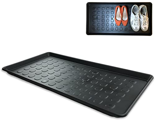fratrisPRO 1 STK. | XXL Schuhabtropfschale Schuhmatte Ablage | Schuhablage mit erhöhtem Rand Set Abtropfschale große Schuhunterlage Napfunterlage, aus Polypropylen