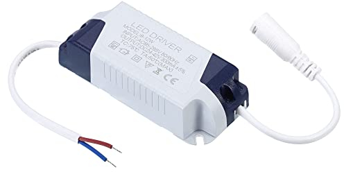 PATIKIL 8-12W 300mA LED Controlador, 2uds AC 85-265V Salida 24-42V DC Hembra Conector Constante Corriente Rectificador Transformador Externa Alimentación Fuente