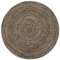 vidaXL Teppich Handgefertigt Jute Wohnzimmerteppich Juteteppich Handwebteppich Bodenmatte Schlafzimmer Wohnzimmer Flur Schwarz Braun 240cm