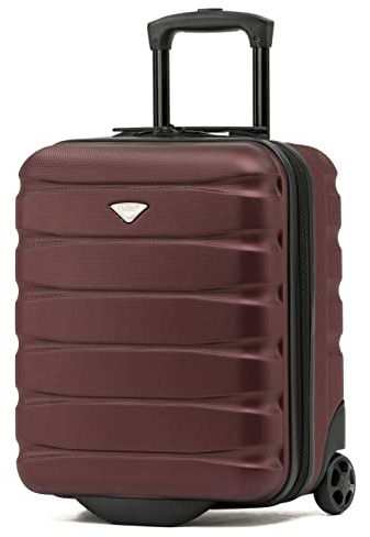 Flight Knight Lightweight 2 Wheel ABS Hard Case Suitcases Cabin Carry On Hand Luggage Approved for Over 100 Airlines Including British Airways, Ryanair & easyJet Approved Free Carry On 45x36x20cm