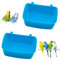 Sunshine smile 2 Pack Papagei Badewanne,Kleine Papagei Dusche Bad,Vogelbadewanne FüR KäFig,HäNgen Vogelbad Badewanne,Papageiendusche VogelkäFig ZubehöR,Papagei Badewanne Vogel,VogelkäFig-ZubehöR