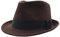 Decentron Men's Wool Felt Winter Hat Short Brim Fedora Hat Coffee Medium
