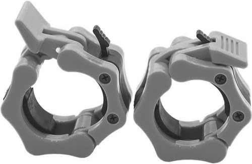GW Tech Langhantel-Klemmen, 5,1 cm, robuste Übungshalsbänder, 5,1 cm, Schnellspanner, 1 Paar Verriegelung, Pro Olympische Hantelstange, Platte, Schlösser, Kragen-Clips, Gewichtheben, Fitnesstraining