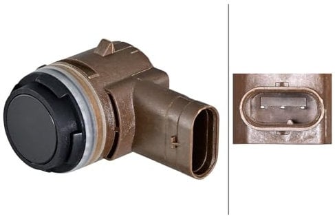 HELLA Einparkhilfe Parksensor für VW Golf VII Schrägheck (5G1, BQ1, BE1, BE2) Passat Variant (3G5, CB5) Golf VII Variant (BA5, BV5) Golf Sportsvan (AM1, AN1) Touran (5T1) TIGUAN (AD1) Vorne Hinten 6PX