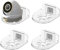 Soporte Camara Pared, Soporte Camara Vigilancia, Soporte para Cámara, Soporte Universal de Plástico para Cámara para Montaje en Pared en Interiores y Exteriores, 4 Piezas