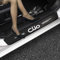 Générique 4 Pièces Protection Seuil de Porte de Voiture pour Clio 2 3 4 5 MK2 MK3 MK4 ， Autocollant en Cuir de Fibre de Carbone Plinthes pour Auto