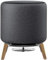 Alloery Universeller Echo Sub Subwoofer-Desktop-Ständer, Lautsprecher-Tischhalterung für Homepod und alle geeigneten kleinen und mittleren Lautsprecher (Walnuss mit Metallstreifen)