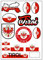 Daged Tirol Österreich Aufkleber Karte Stickerbogen - Reiseaufkleber PKW Auto Motorrad Biker Flagge Fahne Deko AK
